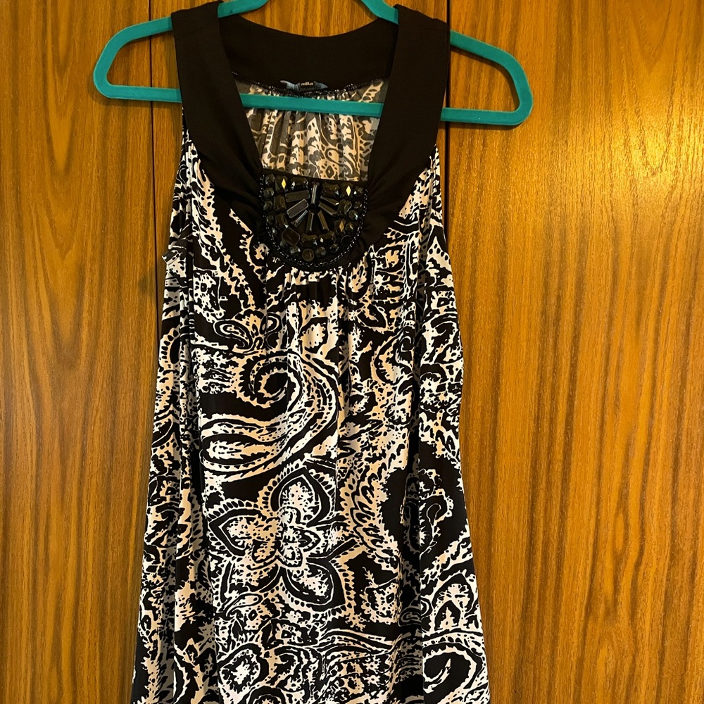 Black and white dress